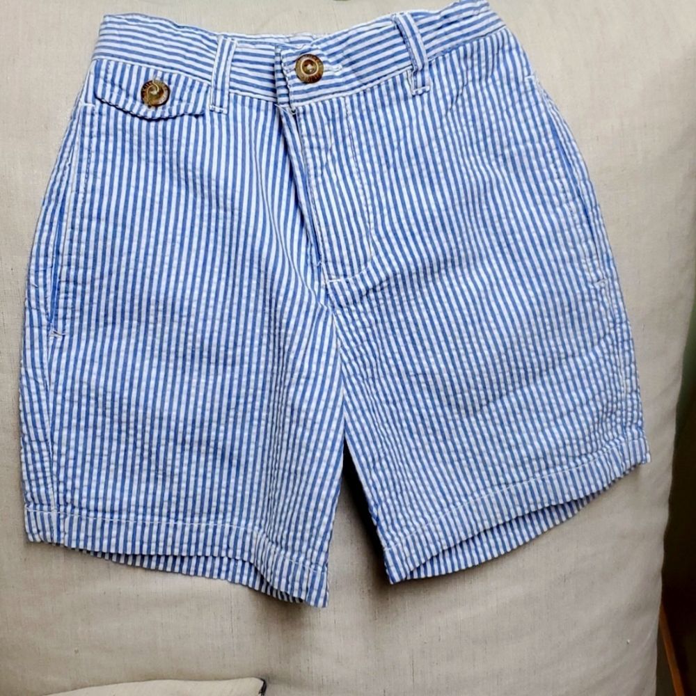 #43 Kitestrings by Hartstrings 4 seersucker shorts adjustable elastic waist